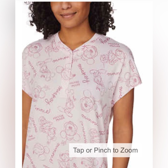 Disney 2 pack Sleep Dress Nightgown Pajamas Mickey and Minnie Mouse - Picture 2 of 7